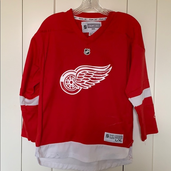 Reebok VINTAGE RED WINGS Jersey Shirt - Picture 1 of 5